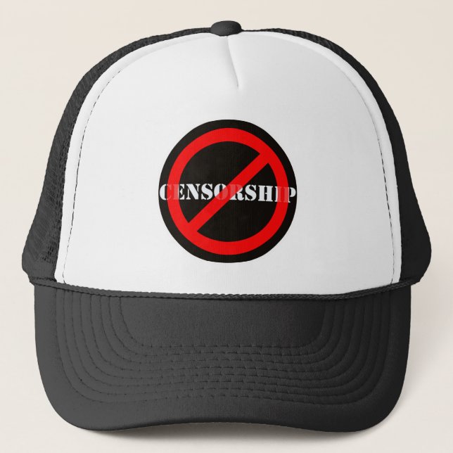 Ban Censorship Trucker Hat (Front)