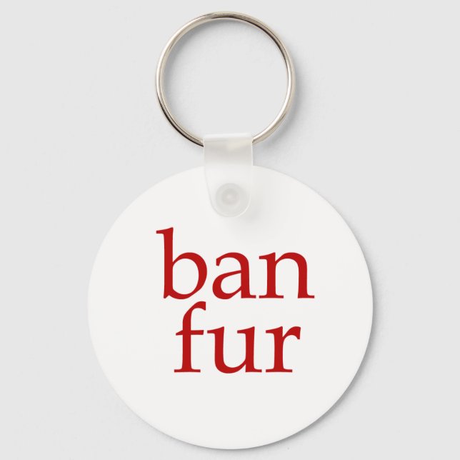 Ban Fur Keychain (Front)
