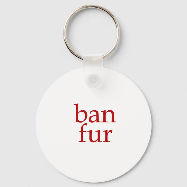Ban Fur Keychain (Front)