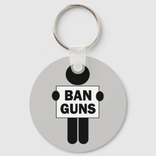 Ban Guns Keychain