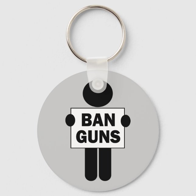 Ban Guns Keychain (Front)