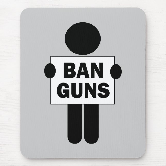 Ban Guns Mouse Pad (Front)