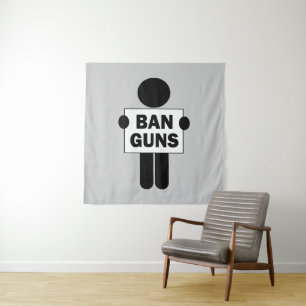 Ban Guns Tapestry