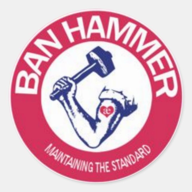 BAN HAMMER STICKERS (Devant)