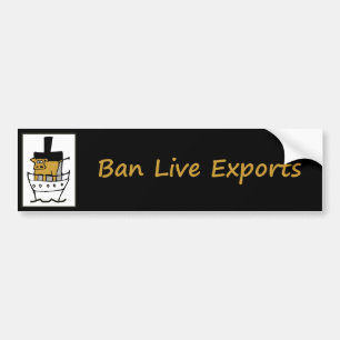 Ban Live Exports Bumper Sticker