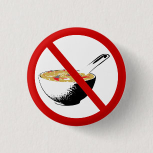 ban shark fin soup 1 inch round button