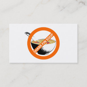 BAN SHARK FIN SOUP BUSINESS CARD