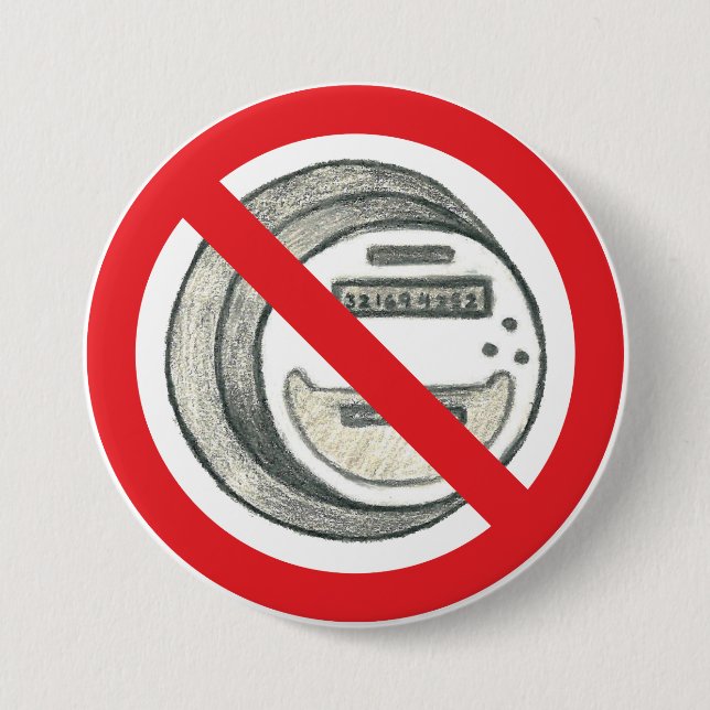 Ban smart metres button (Front)