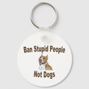 Ban Stupid People Notebook Keychain