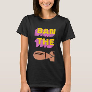 Ban The Bomb  Hippy 60s Peace Festival Surf Summer T-Shirt