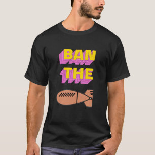 Ban The Bomb Hippy 60s Peace Festival Surf Summer  T-Shirt