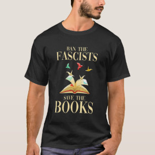 Ban The Fascists Save The Book Book Student Kids T-Shirt
