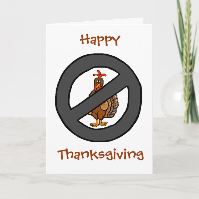Ban Turkey, Mange Pie ! Ver. 2 Carte de remercieme (Devant)