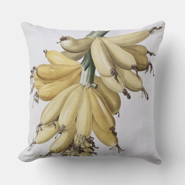 Banana, 1816 throw pillow (Front)