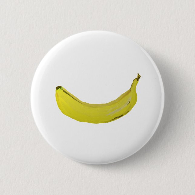 banana 2 inch round button (Front)