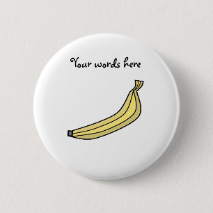 Banana 2 Inch Round Button