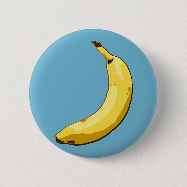 Banana 2 Inch Round Button (Front)