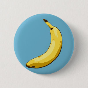 Banana 2 Inch Round Button