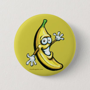 Banana 2 Inch Round Button