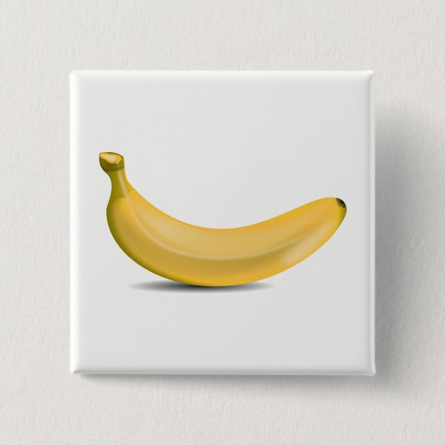 Banana 2 Inch Square Button (Front)