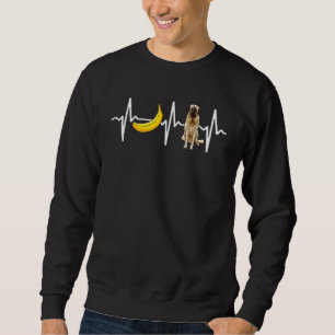 Banana Anatolian Shepherd Dog Heartbeat Dog Sweatshirt