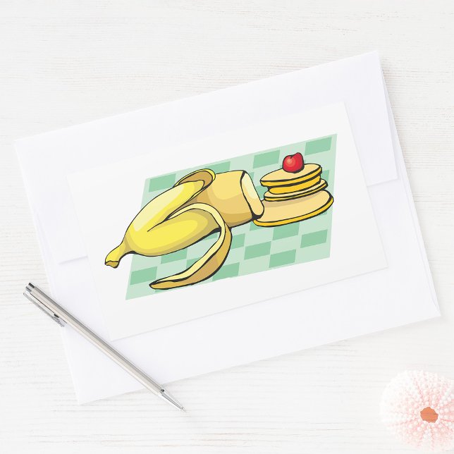 Banana and Pancakes Breakfast Fun Food  Sticker (Creator Uploaded)