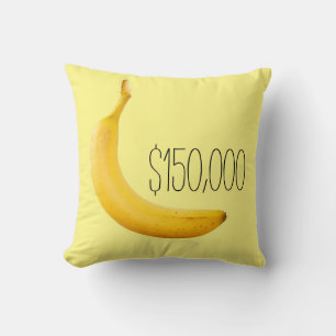 banana art Parody Throw Pillow