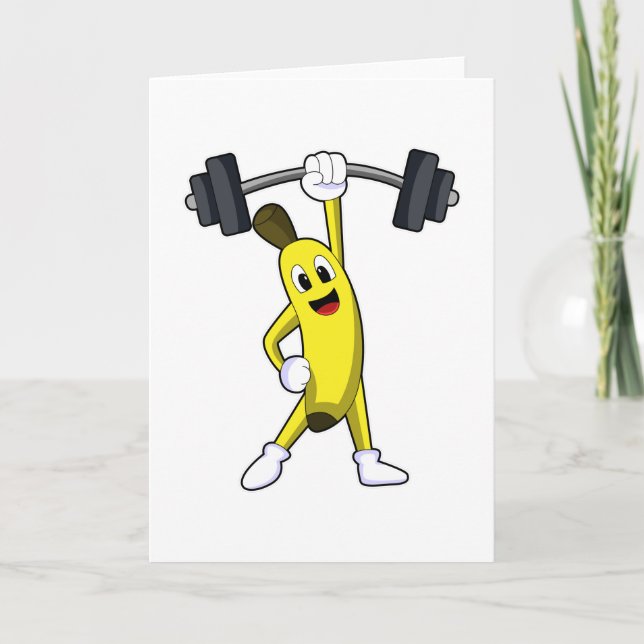 Banana at Strength training with Barbell Card (Front)