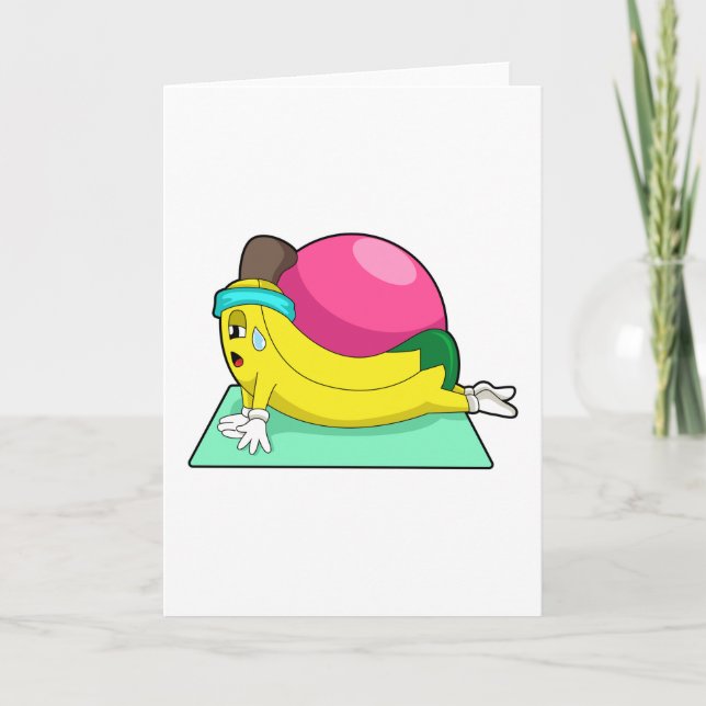 Banana at Yoga Fitness Card (Front)