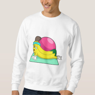 Banana at Yoga Fitness Sweatshirt