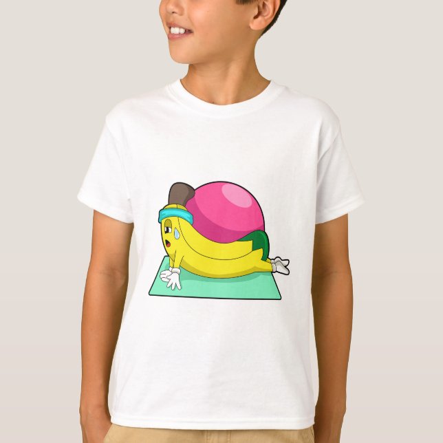 Banana at Yoga Fitness T-Shirt (Front)