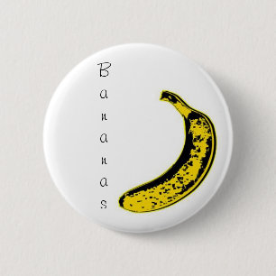 Banana badge 2 inch round button