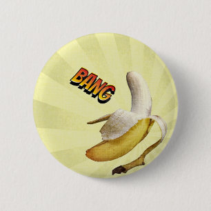 Banana BANG comic pop art 2 Inch Round Button