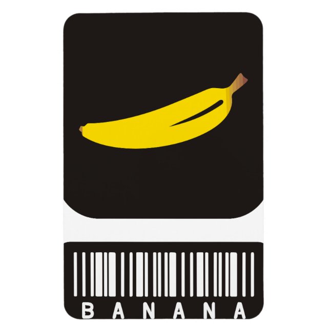 Banana Barcode Magnet (Vertical)