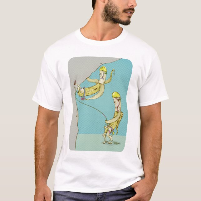 Banana Belay Rock Climbing T-Shirt (Front)