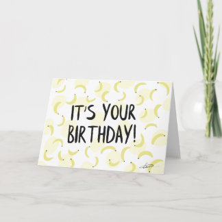 Banana Birthday Card