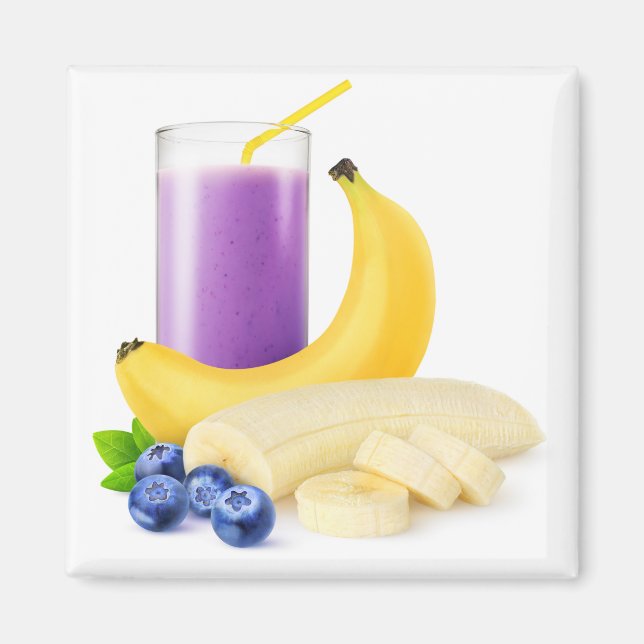 Banana blueberry smoothie magnet (Front)