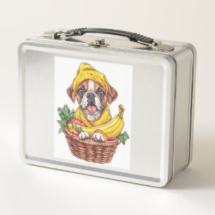 Banana Boxer � Funny Fruit Dog Metal Lunch Box