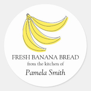 Banana Bread Labels, From the Kitchen Of... Classic Round Sticker