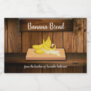 Banana Bread Product Label 3"x2"