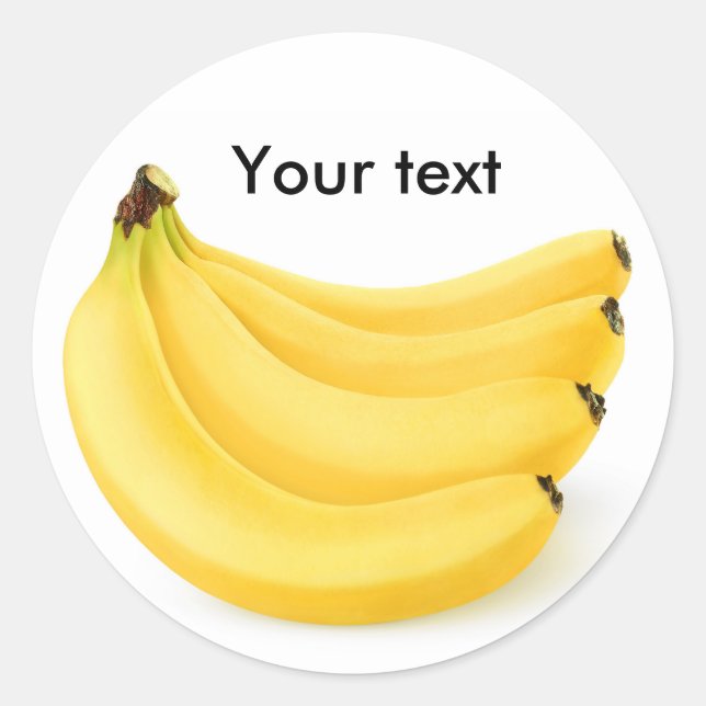 Banana bunch classic round sticker (Front)