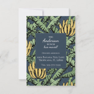 Banana Bunch New Address Moving Announcement Cards