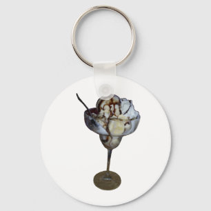 Banana Chocolate Sundae Keychain