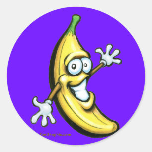 Banana Classic Round Sticker