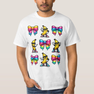 Banana Coquette Bow Drip Kids Men Women Youth Boys T-Shirt