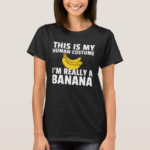 Banana Costume Halloween Kids Men Women T-Shirt