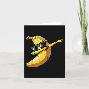 Banana Dab Sungles Cute Fruit Dance Boys Kids Men  Card