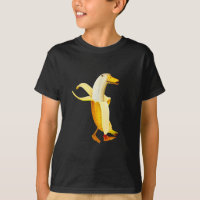 Banana Duck. Funny Anthropomorphic fruit Animals