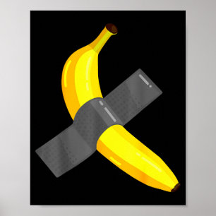 Banana Duct Taped To Wall Art Christmas Pajama Nye