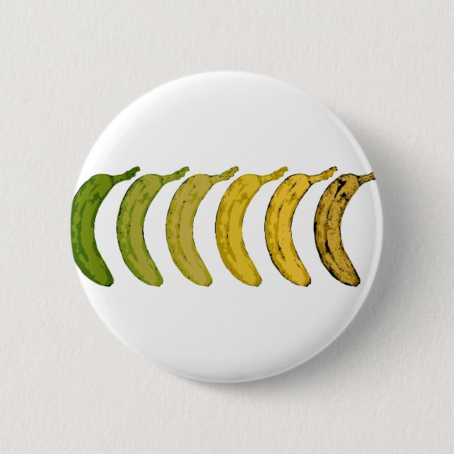 Banana Evolution 2 Inch Round Button (Front)